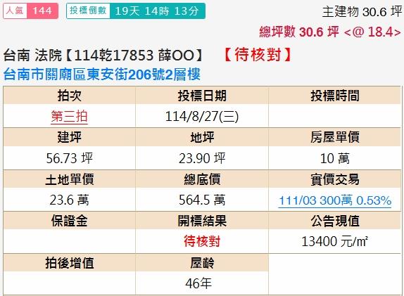 台南關廟透天法拍-1