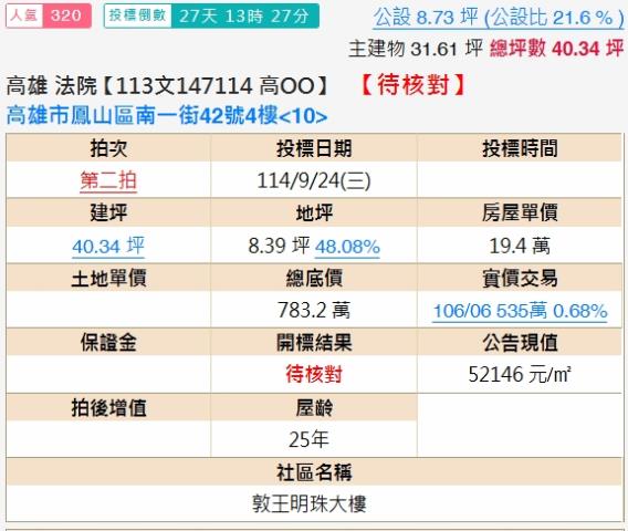 鳳山法拍大樓-1