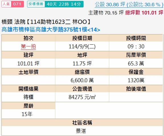 楠梓大樓法拍-1
