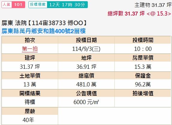 屏東拍賣透天-1