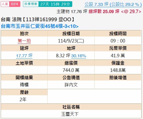 台南法拍大樓-1