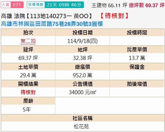 高雄林園透天法拍-1