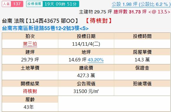 台南法拍公寓-1