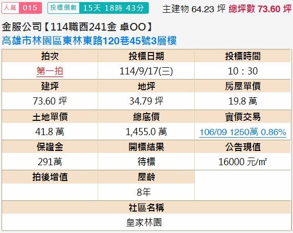 高雄林園法拍別墅-1