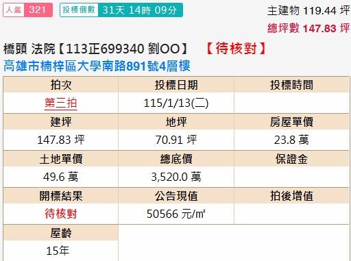 高雄楠梓別墅拍賣-1