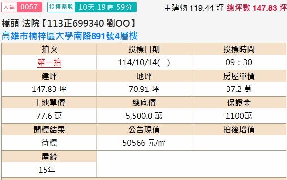 高雄楠梓別墅拍賣-1