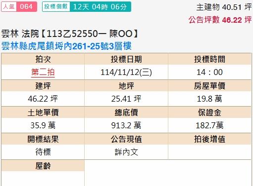 雲林虎尾透天拍賣-1