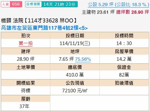 左營公寓法拍-1