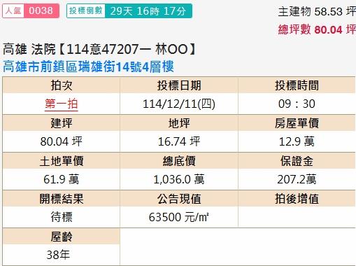 前鎮拍賣透天-1