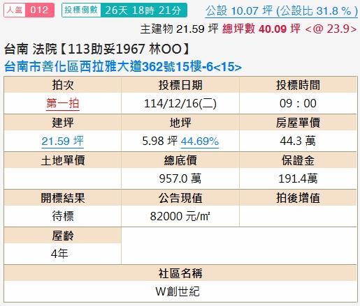 善化大樓法拍-1