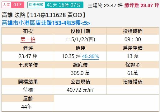 小港法拍公寓-1