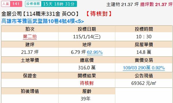 苓雅法拍公寓-1