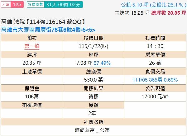 大寮法拍公寓-1
