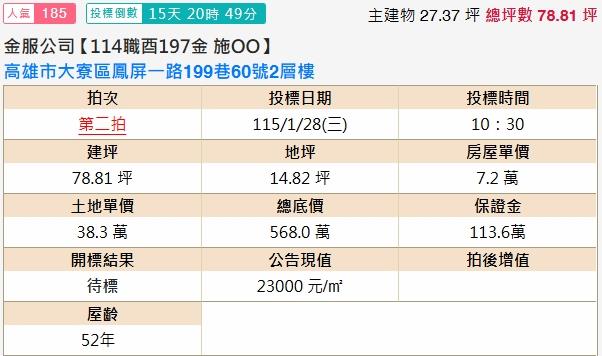 高雄大寮法拍透天-1