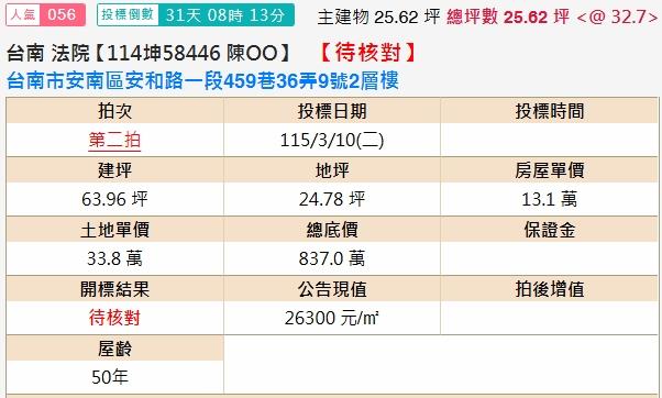 台南安南透天法拍-1