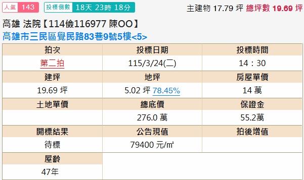 三民區公寓法拍-1