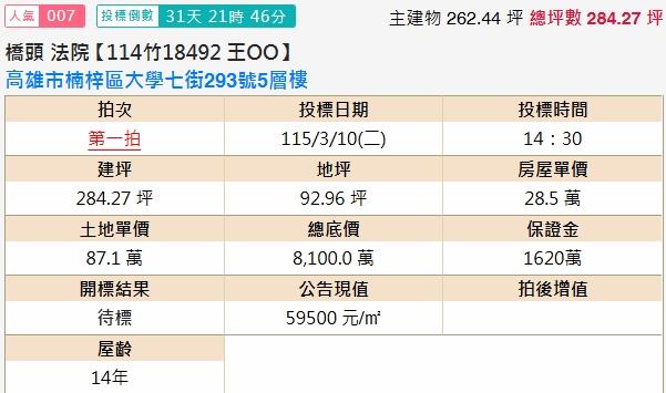 楠梓法拍別墅-1