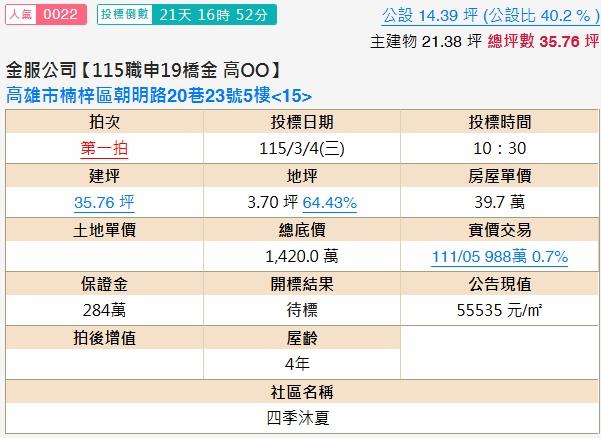 高雄楠梓法拍大樓-1