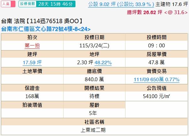 台南仁德大樓法拍-1