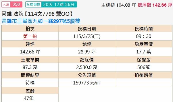 高雄三民區拍賣透天-1