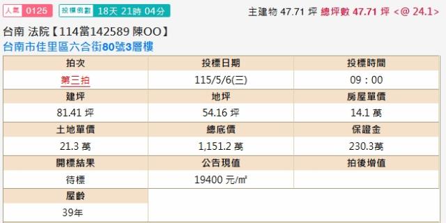 台南透天法拍-1