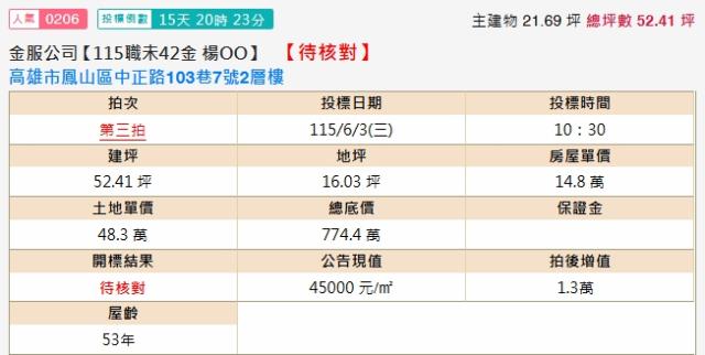 鳳山拍賣透天-1