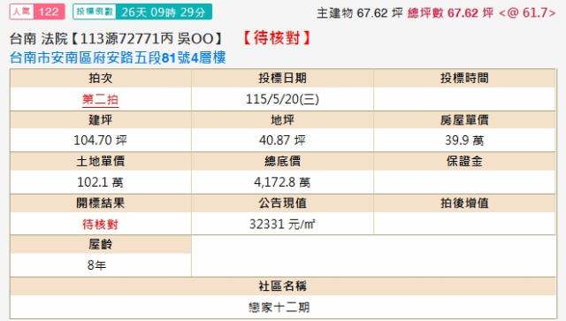 台南安南透天拍賣-1