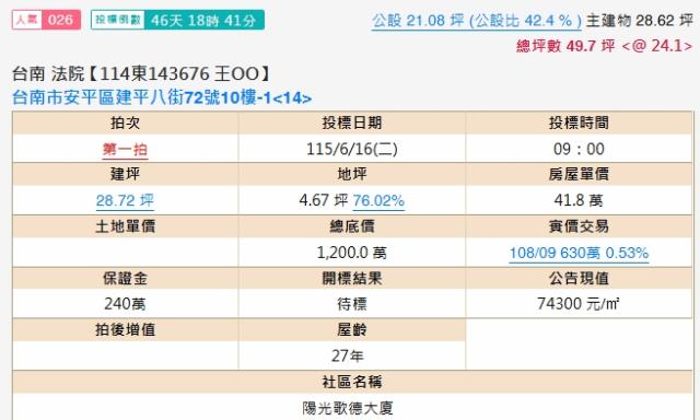 台南法拍大樓-1