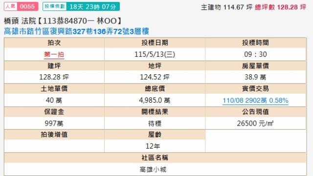 高雄透天法拍-1