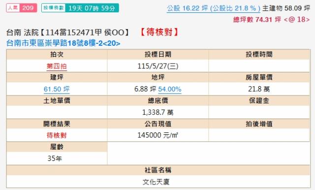 台南大樓法拍-1