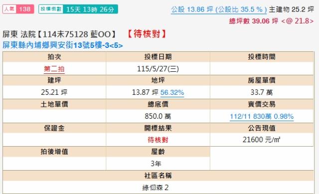 屏東公寓拍賣-1