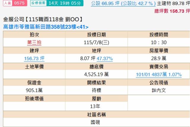 苓雅法拍大樓-1