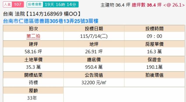 台南仁德法拍透天-1