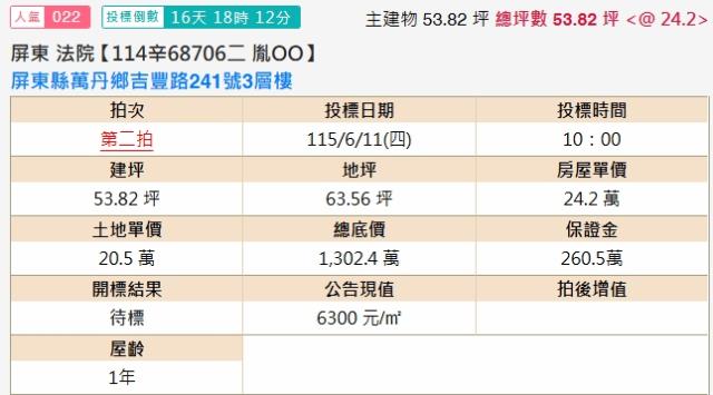 屏東萬丹法拍透天-1