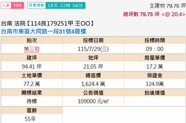 台南透天法拍-1