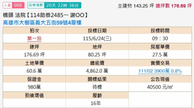大樹法拍透天-1
