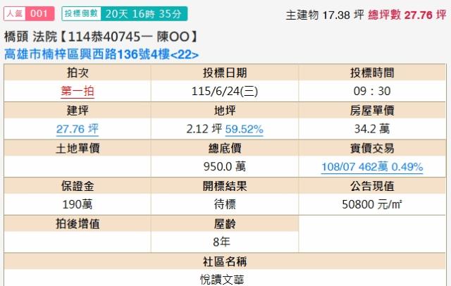 高雄楠梓法拍大樓-1