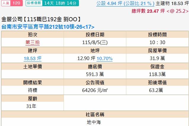 台南大樓法拍-1