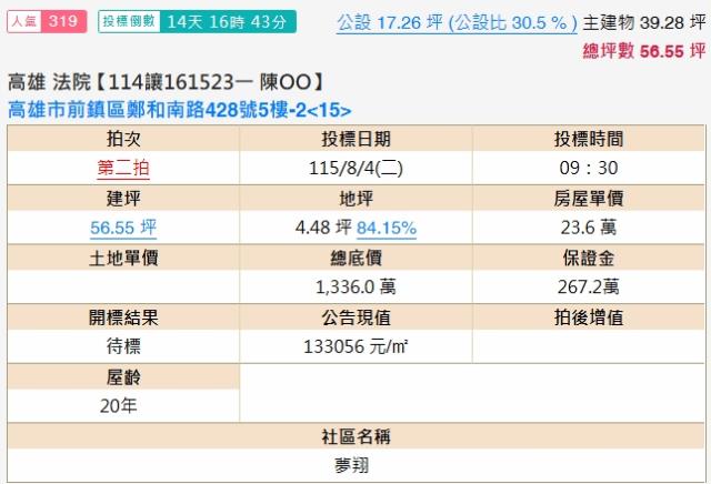 高雄前鎮大樓法拍-1