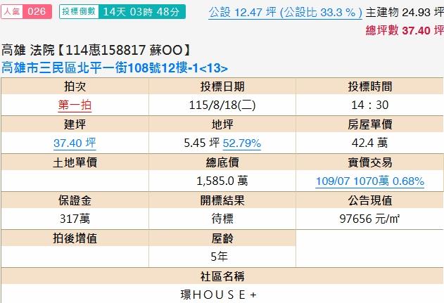 三民區法拍大樓-1