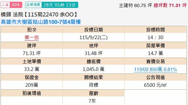 大樹法拍透天-1