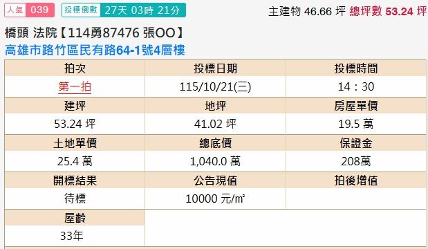 路竹透天法拍-1