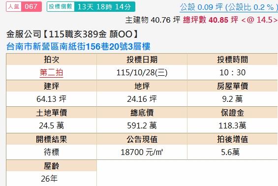 台南新營法拍透天-1