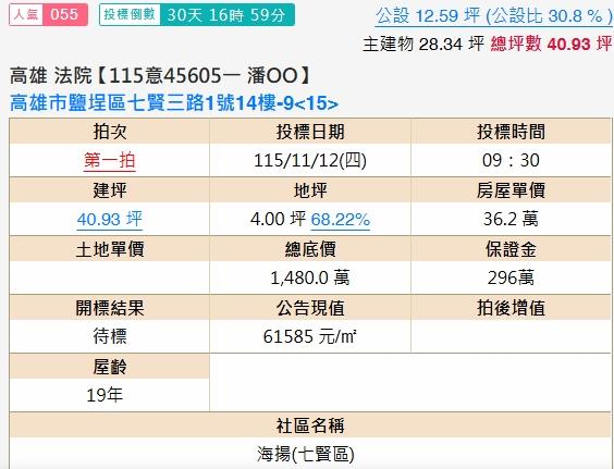 高雄法拍大樓-1